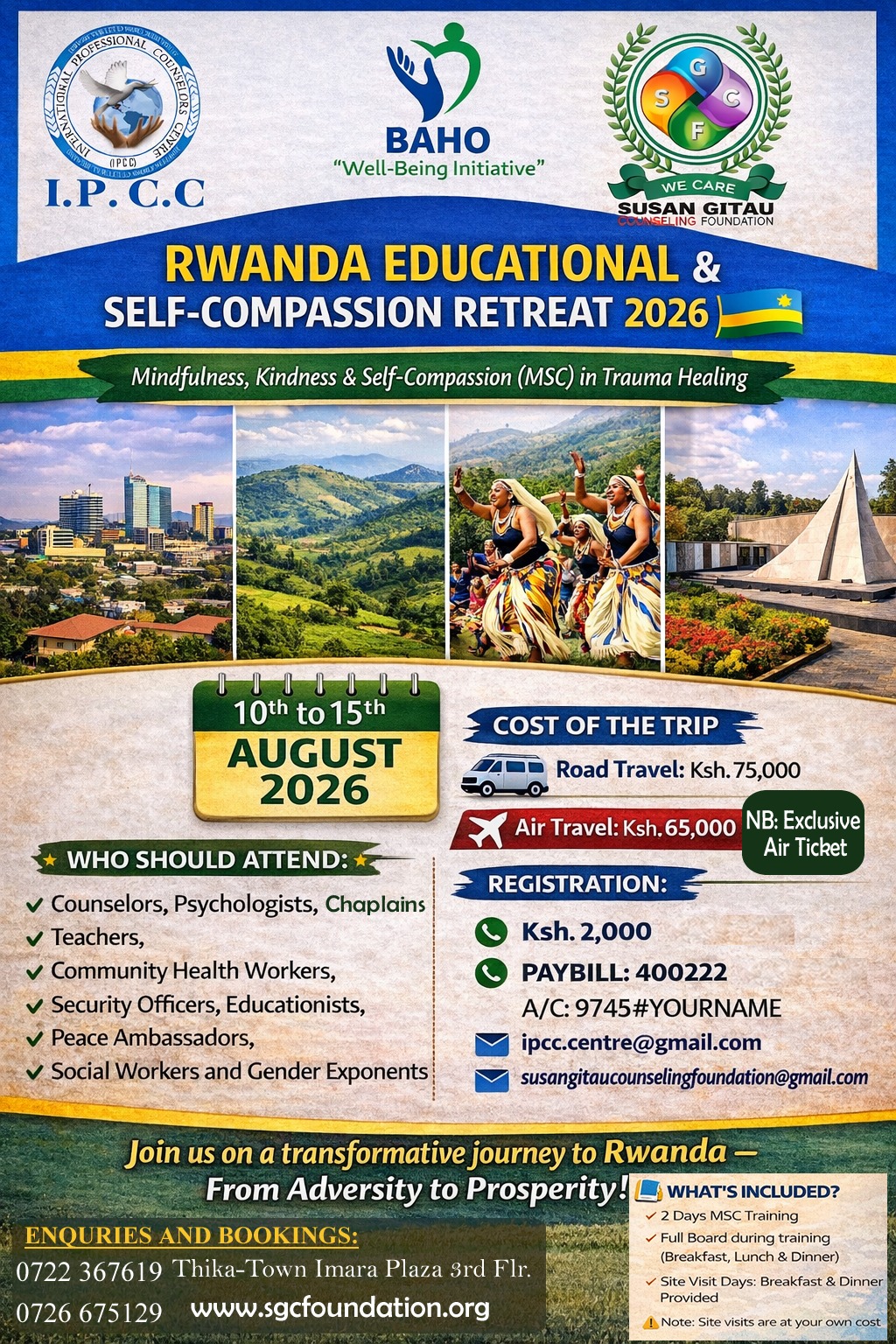 Rwanda Educational & Self-Compassion Retreat 2026