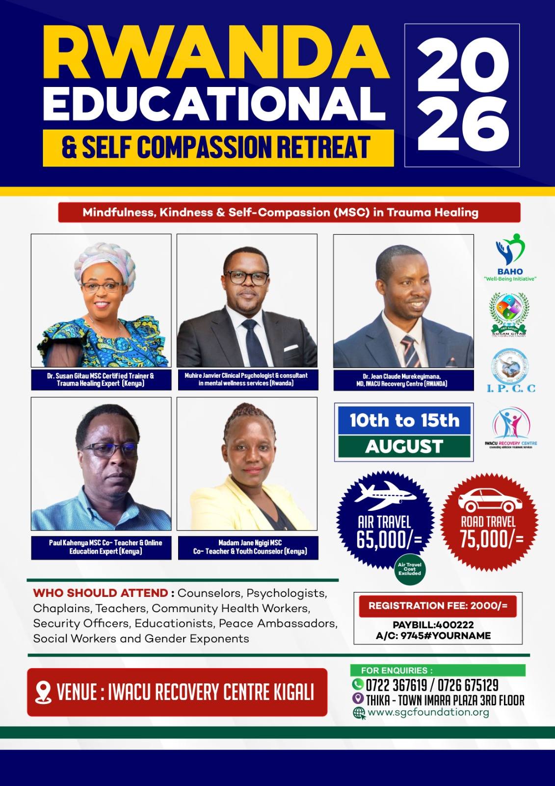 Rwanda Educational & Self-Compassion Retreat 2026
