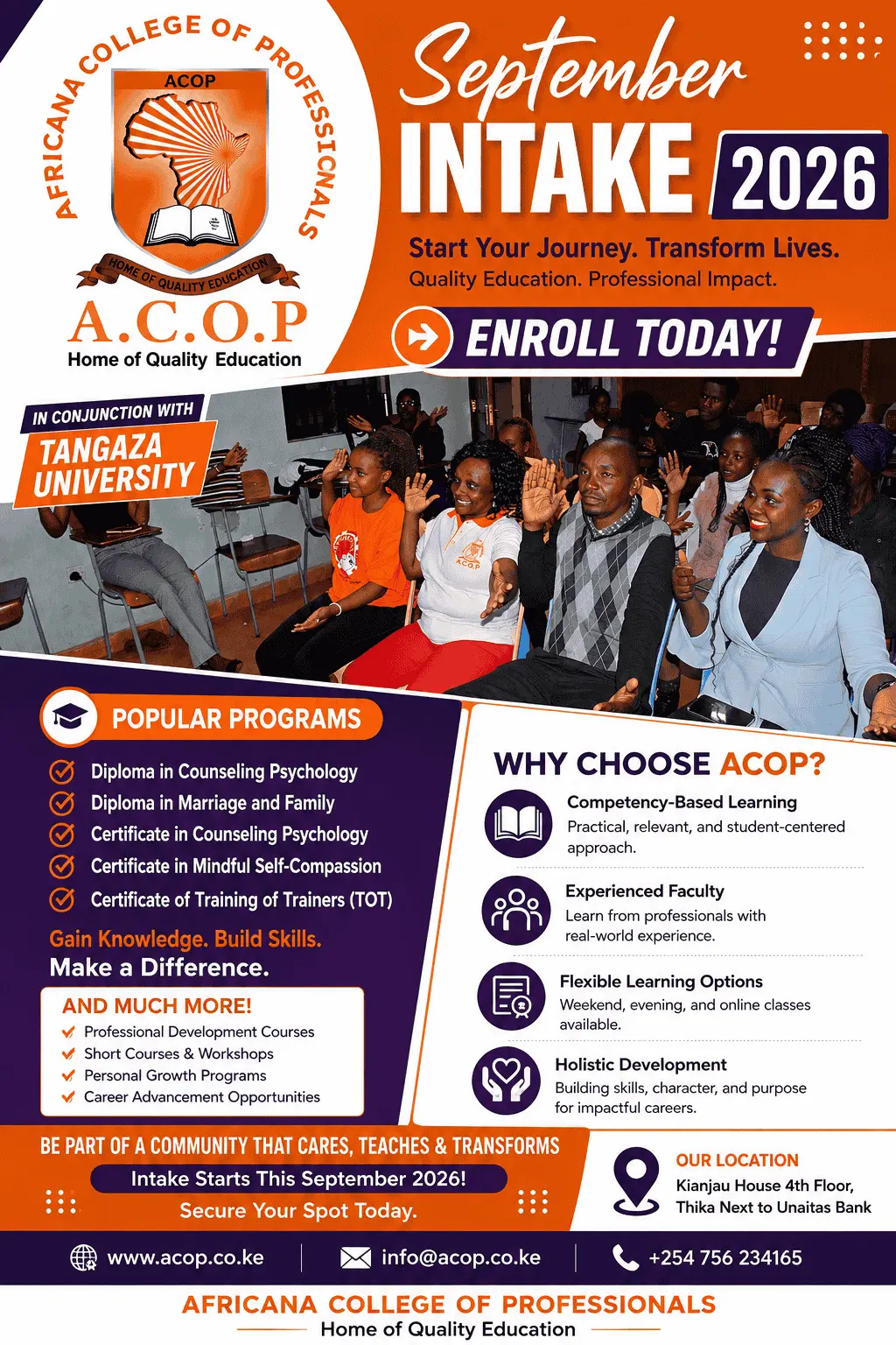 September Intake 2026